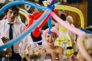 balloon games at wedding