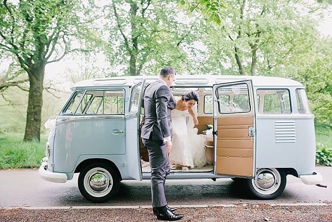 A VINTAGE INSPIRED RIVINGTON HALL BARN WEDDING FEATURING A POWDER BLUE VW CAMPER