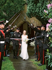 Military Church wedding guard of honour