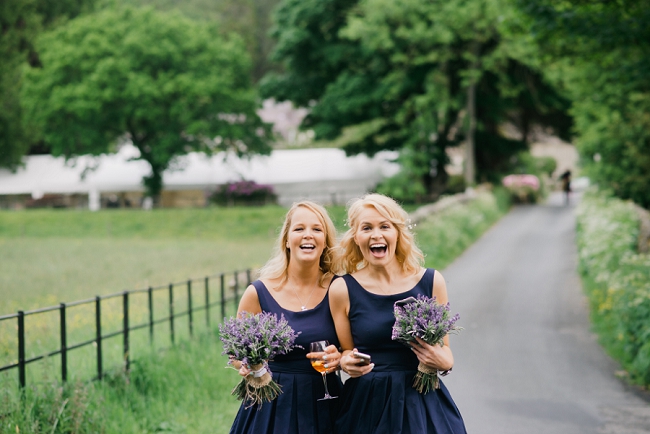bridesmaids navy blue lavender