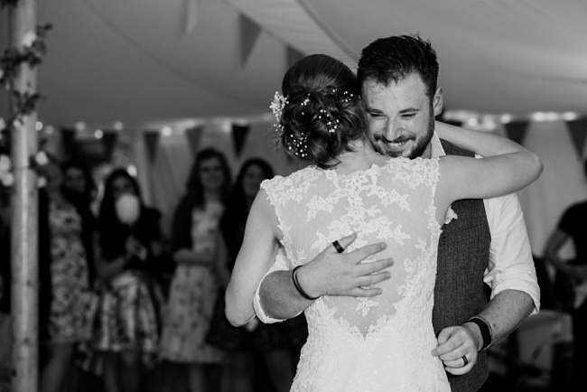 first dance under bunting