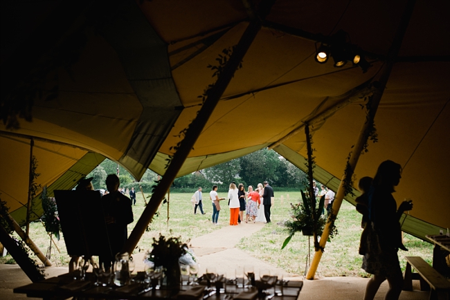 A tipi wedding in Hereford