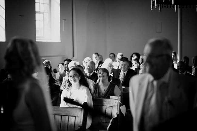 guests in pews