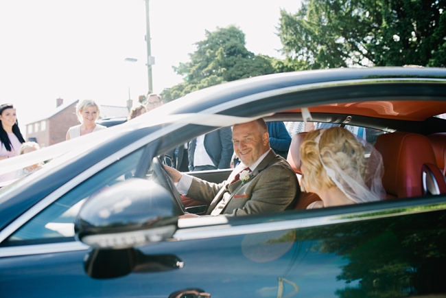 drive own wedding car