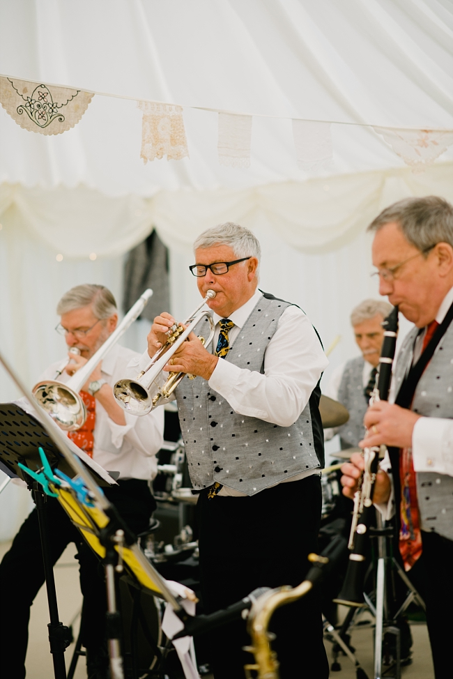 swing band at wedding