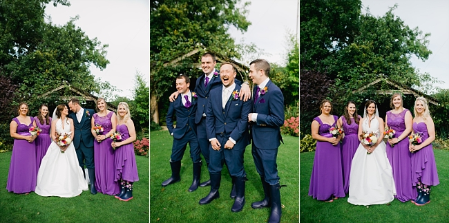 garstang hotel wedding in purple
