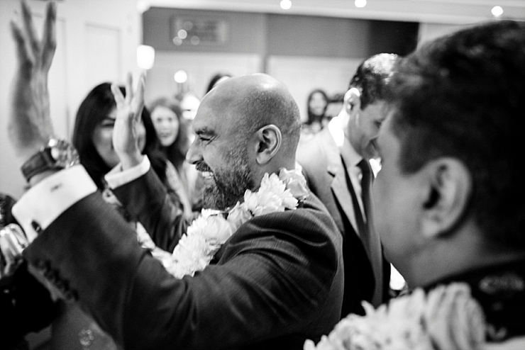 muslim groom celebrates