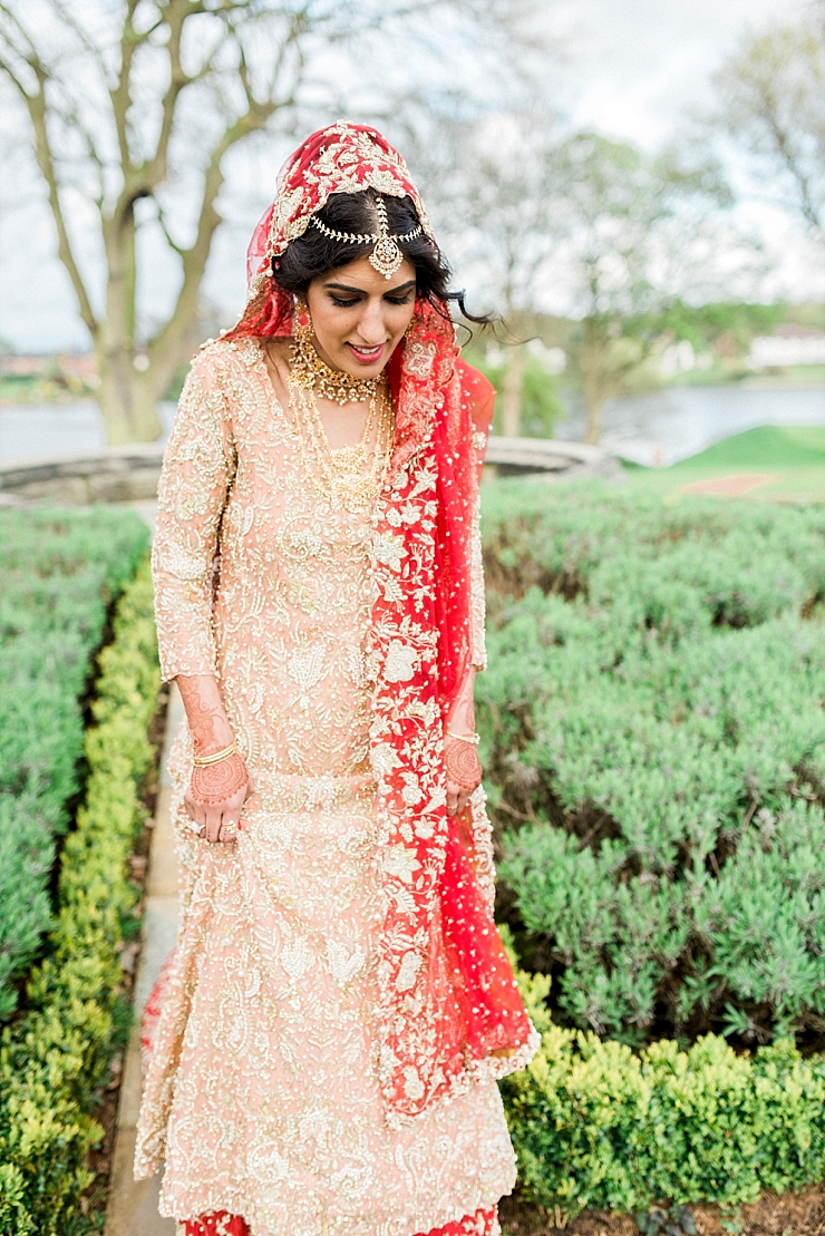 asian bride at the mere