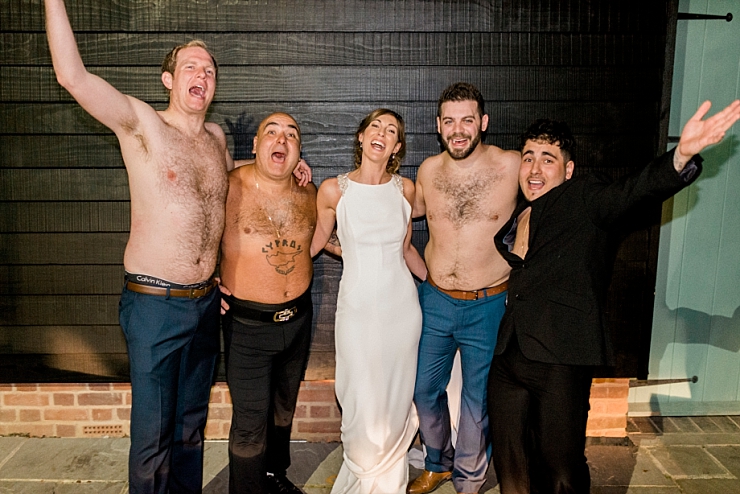 stavros flatley with bride and groom