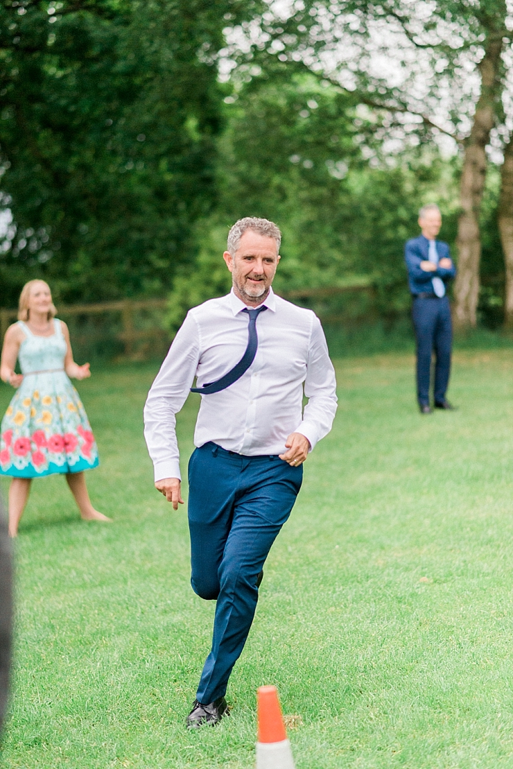 running wedding guest