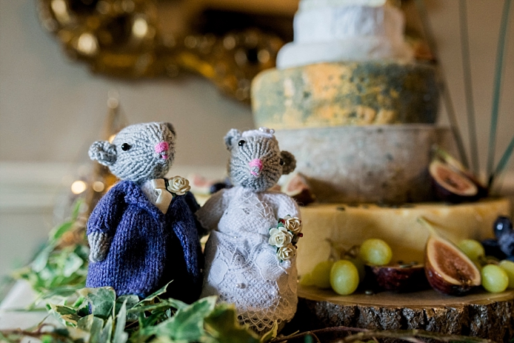 knitted wedding mice