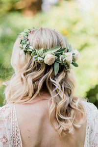 boho waves and flower crown