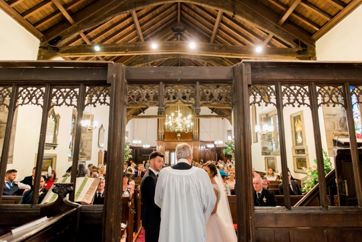 wedding at rivington parish church