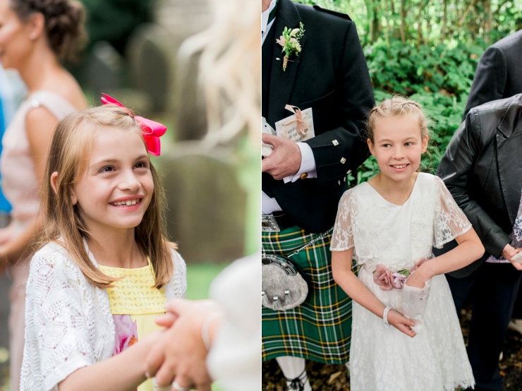 little girls at wedding