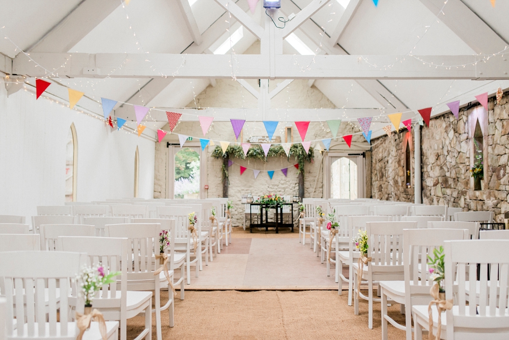 the ceremony barn at wyresdale park