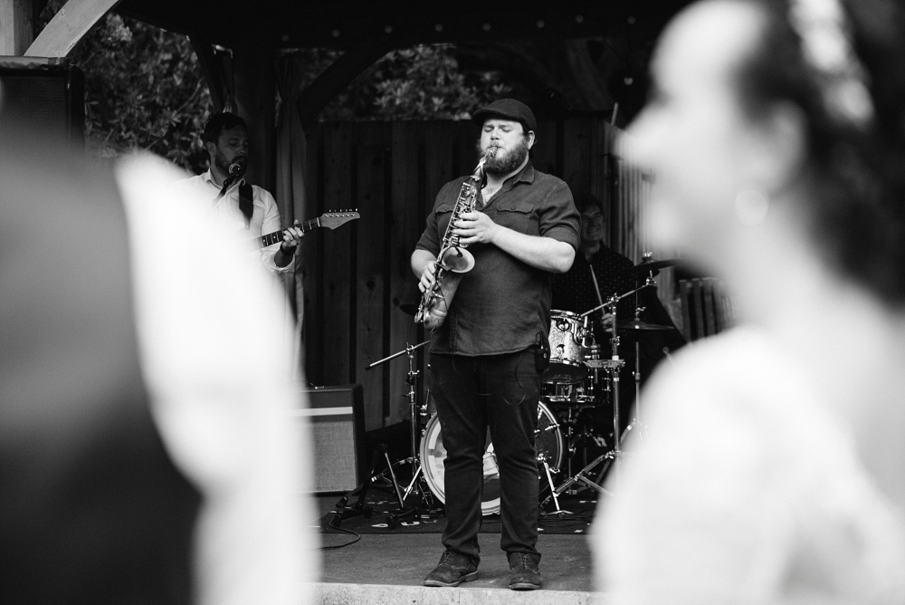saxophonist at wedding