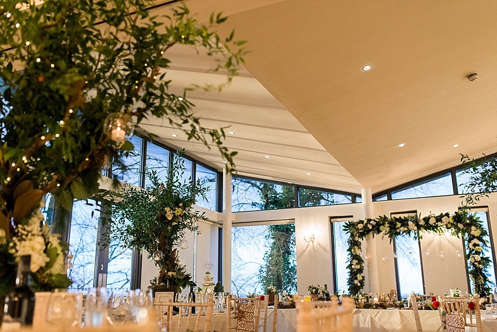 winter wedding at west tower