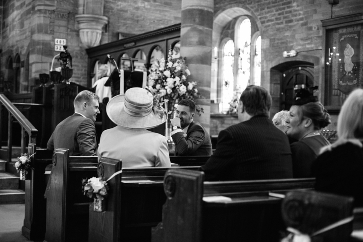 groom in church