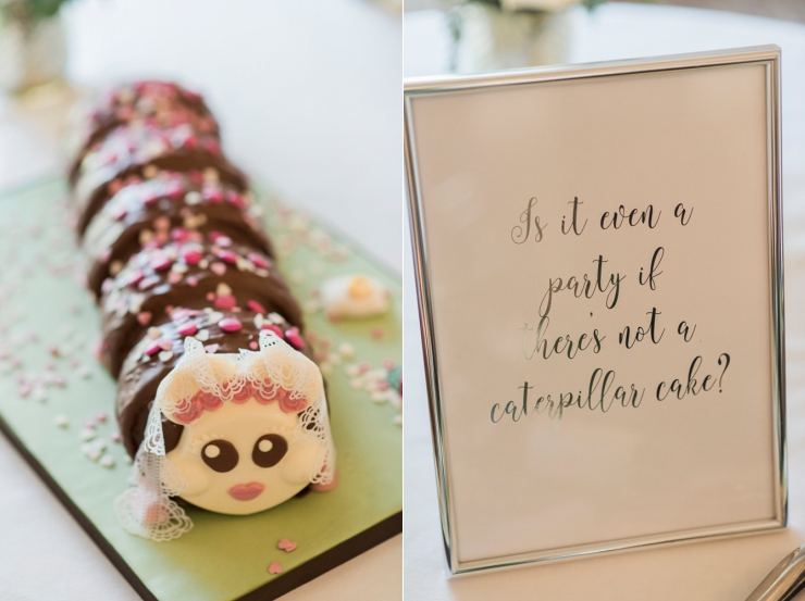 caterpillar cake for wedding