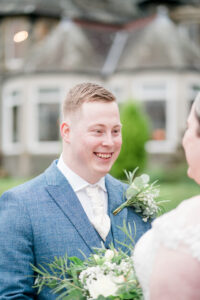 groom seeing bride at Lake District elopement