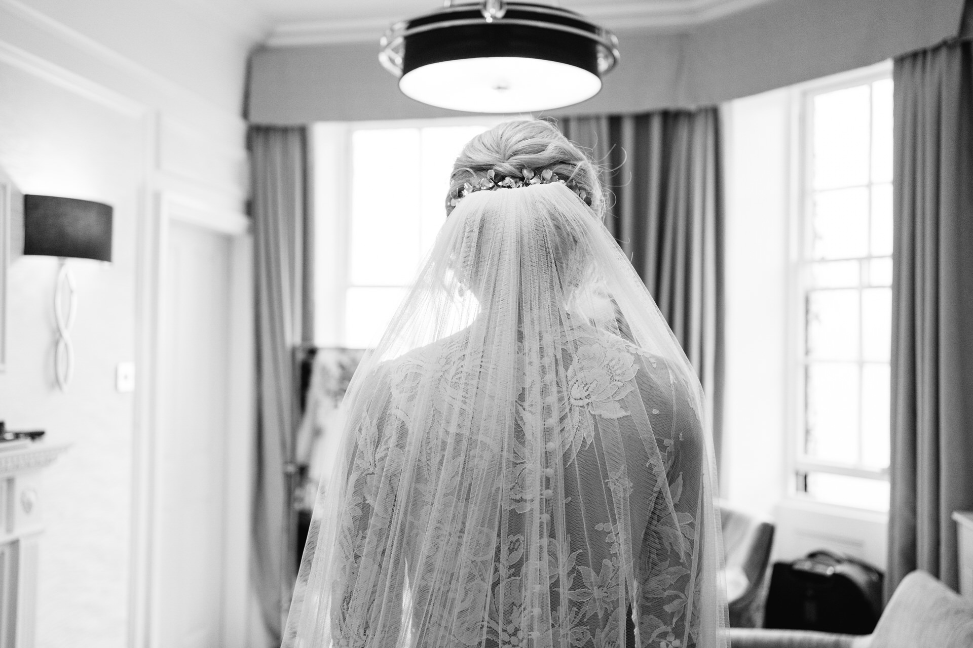 wedding dress from the mews at lake district wedding
