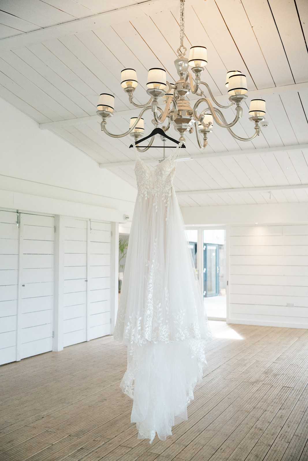 wedding dress at bashall barn