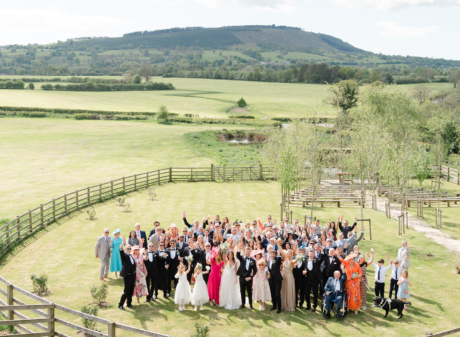 group photo at Bashall Barn