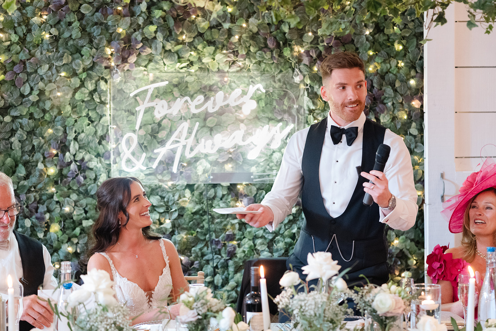 groom's speech at Bashall Barn