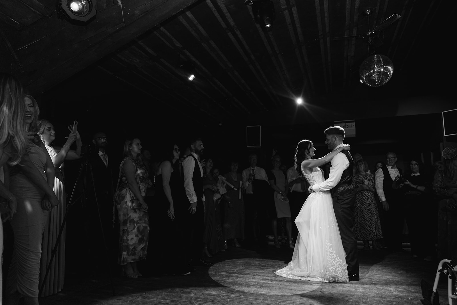 first dance at Bashall Barn wedding