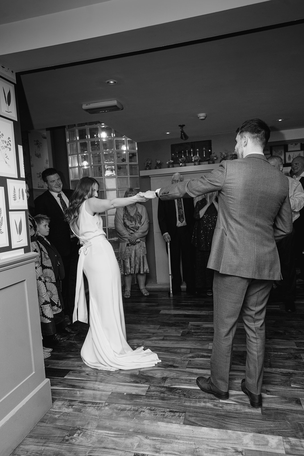 bride and groom first dance at eleven didsbury park