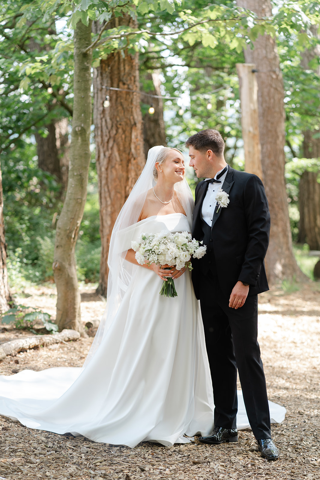 bride and groom at hobbit hill wedding