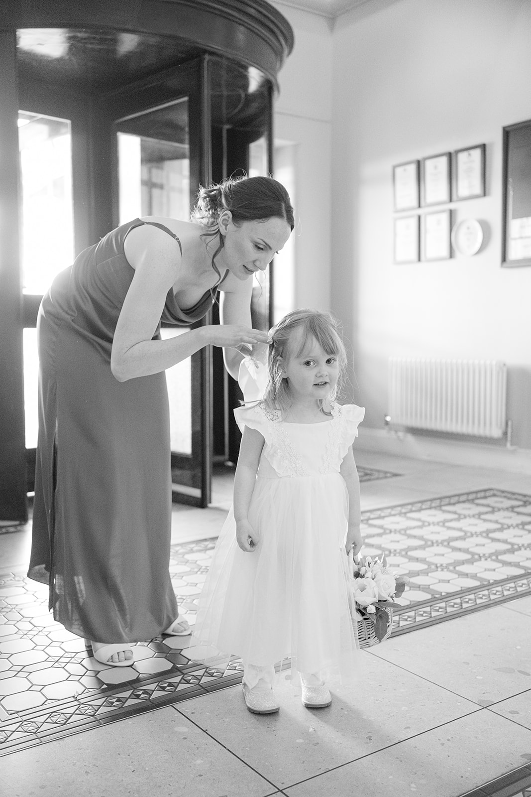 flower girl at The Clifton arms in Lytham