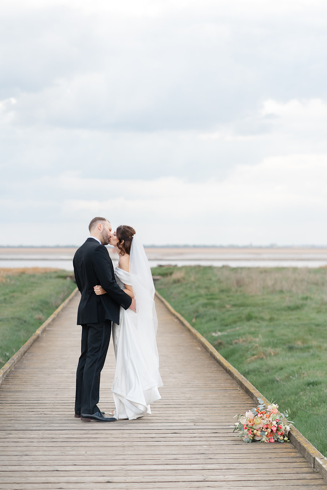 wedding photos on the pier at lytham