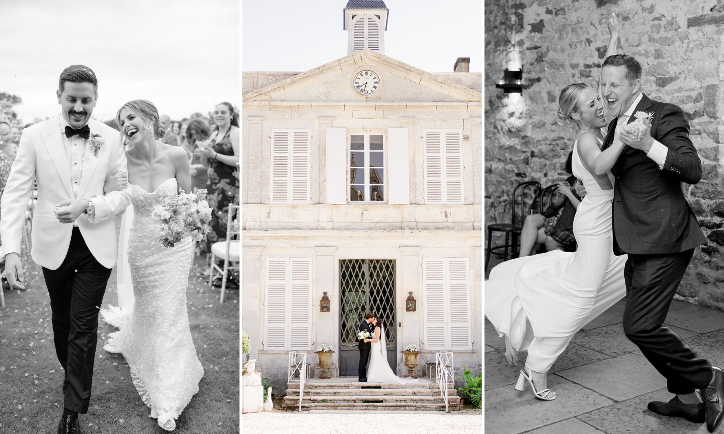 bride and groom showered with confetti. Photo by Lancashire Wedding Photographer Emma Billsborough